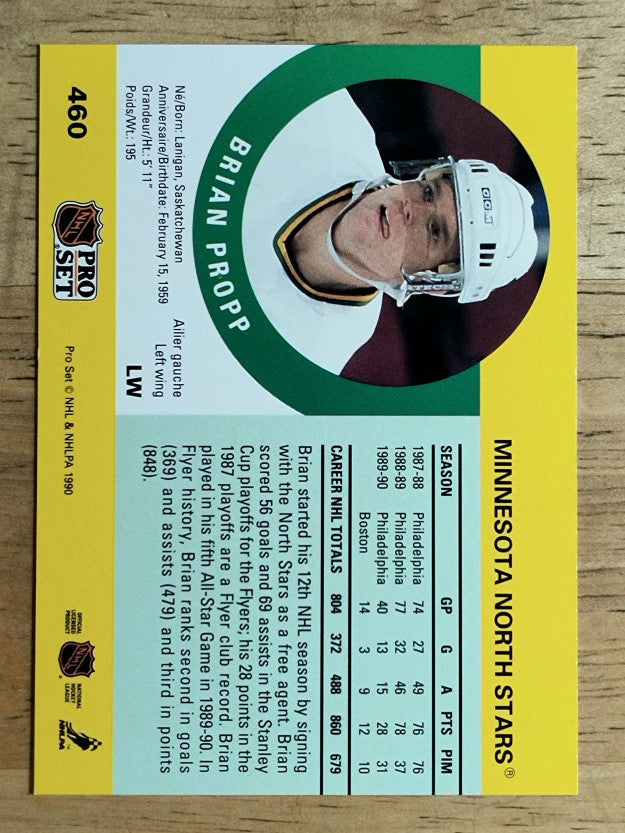 1990-91 Pro Set #460 Brian Propp