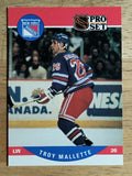 1990-91 Pro Set #492 Troy Mallette RC