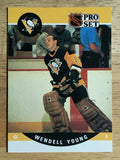 1990-91 Pro Set #512 Wendell Young RC