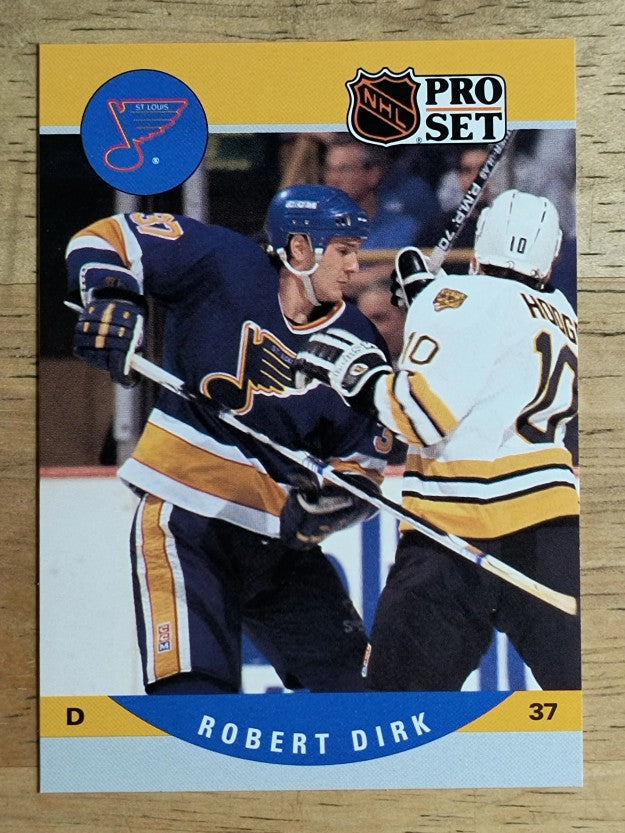 1990-91 Pro Set #522 Robert Dirk RC