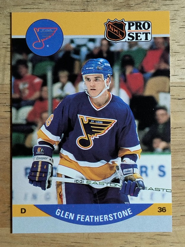 1990-91 Pro Set #523 Glen Featherstone RC