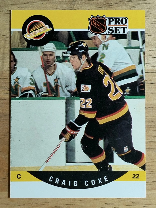 1990-91 Pro Set #544 Craig Coxe RC