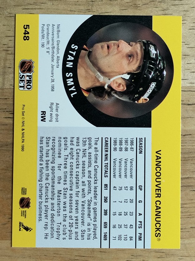 1990-91 Pro Set #548 Stan Smyl