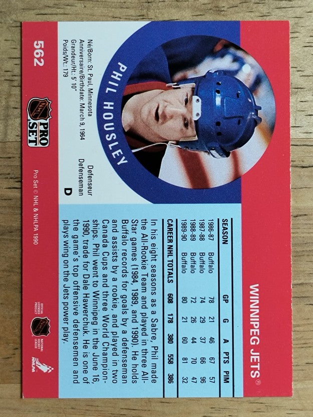 1990-91 Pro Set #562 Phil Housley
