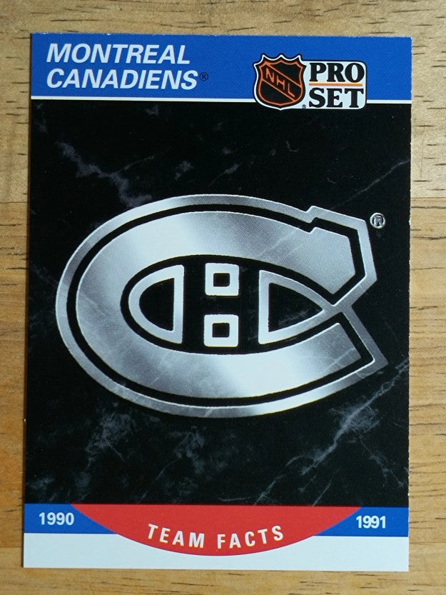1990-91 Pro Set #575 Montreal Canadiens Logo