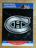 1990-91 Pro Set #575 Montreal Canadiens Logo