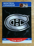 1990-91 Pro Set #575 Montreal Canadiens Logo