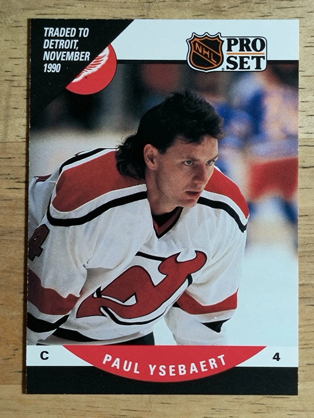1990-91 Pro Set #607 Paul Ysebaert RC