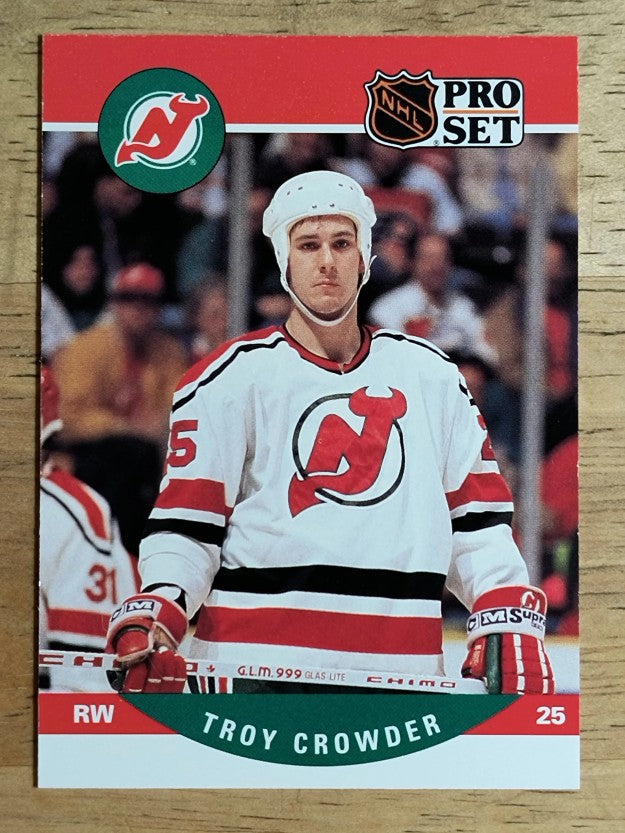1990-91 Pro Set #620 Troy Crowder RC