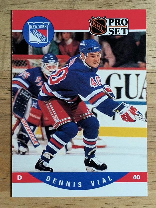 1990-91 Pro Set #628 Dennis Vial RC