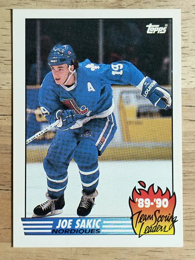 1990-91 Topps Team Scoring Leaders #14 Joe Sakic