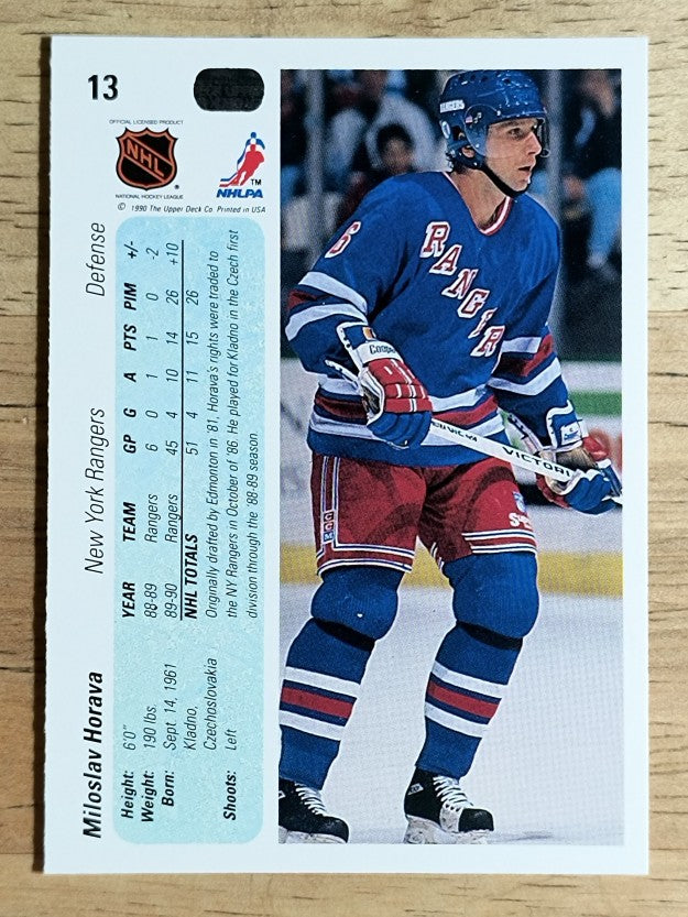 1990-91 Upper Deck #13 Miloslav Horava RC