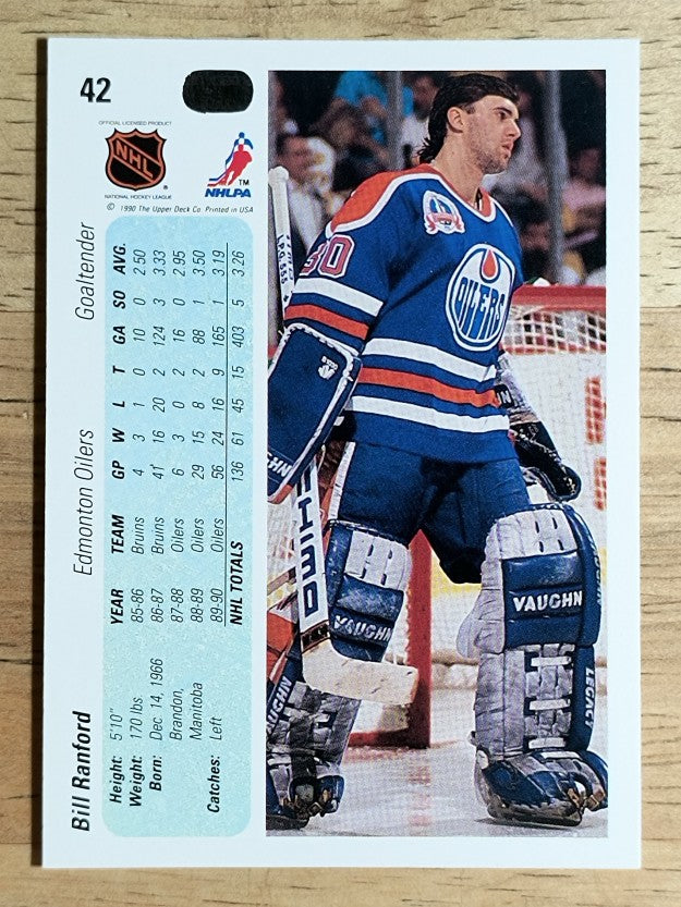 1990-91 Upper Deck #42 Bill Ranford