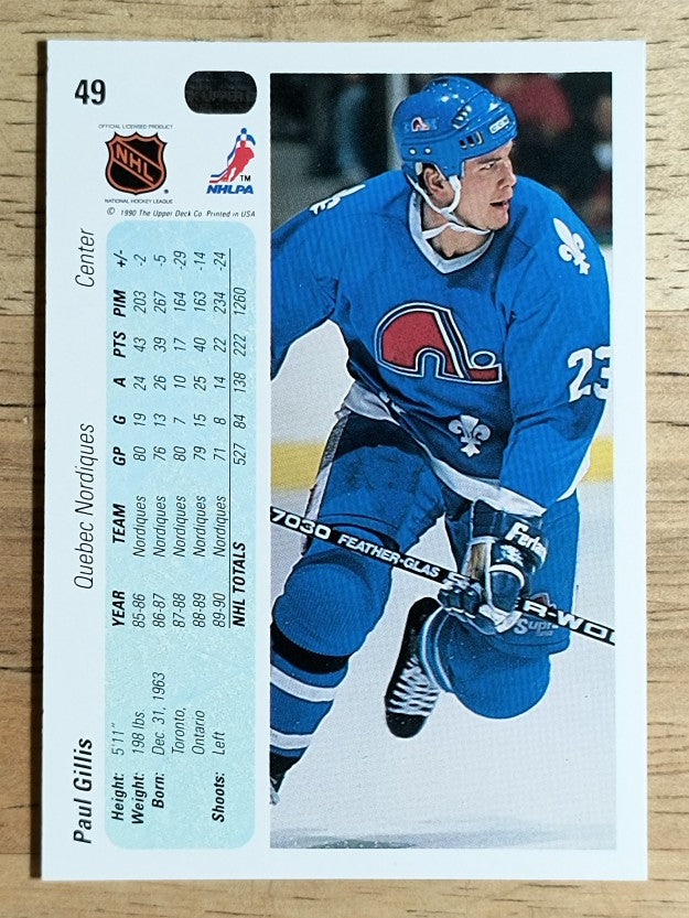 1990-91 Upper Deck #49 Paul Gillis