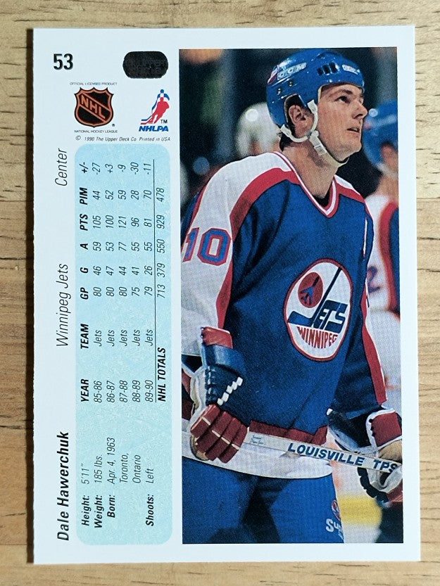 1990-91 Upper Deck #53 Dale Hawerchuk