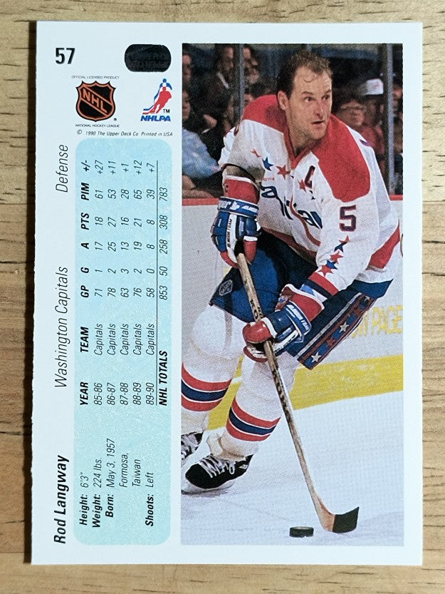 1990-91 Upper Deck #57 Rod Langway
