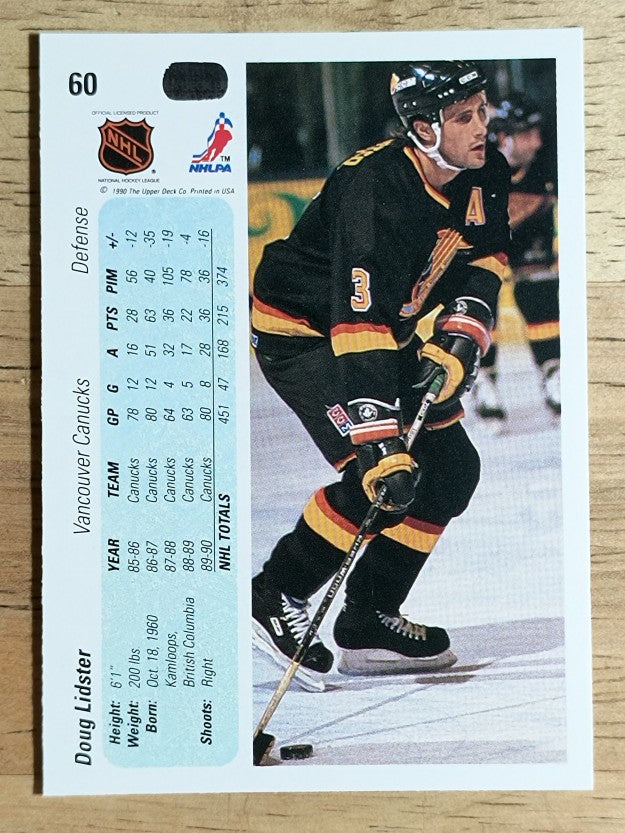 1990-91 Upper Deck #60 Doug Lidster