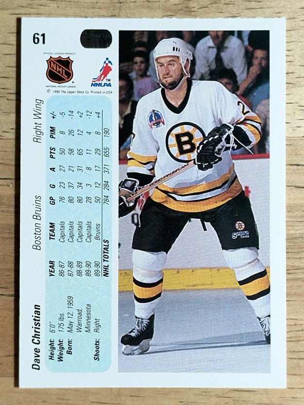 1990-91 Upper Deck #61 Dave Christian