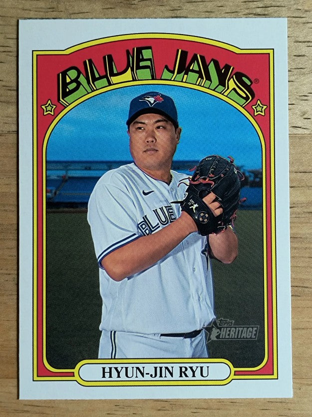 2021 Topps Heritage #342 Hyun-Jin Ryu
