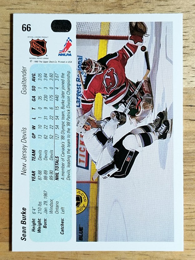 1990-91 Upper Deck #66 Sean Burke