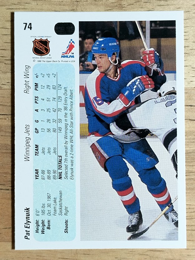 1990-91 Upper Deck #74 Pat Elynuik