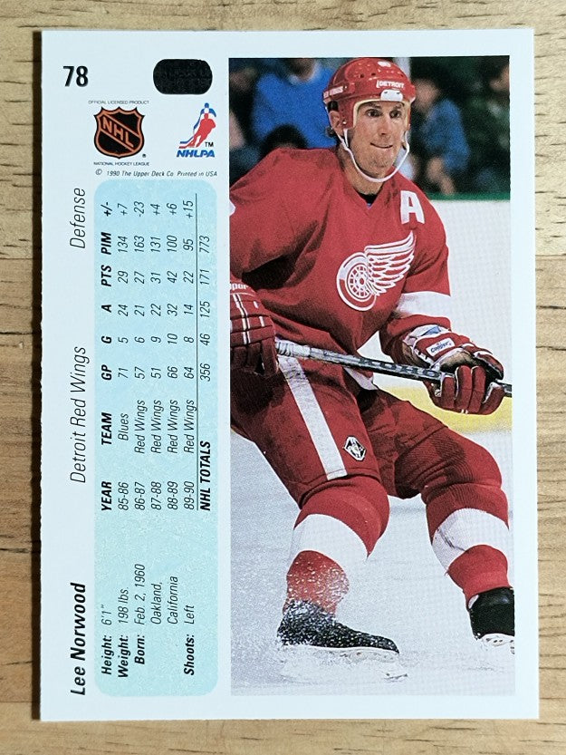 1990-91 Upper Deck #78 Lee Norwood