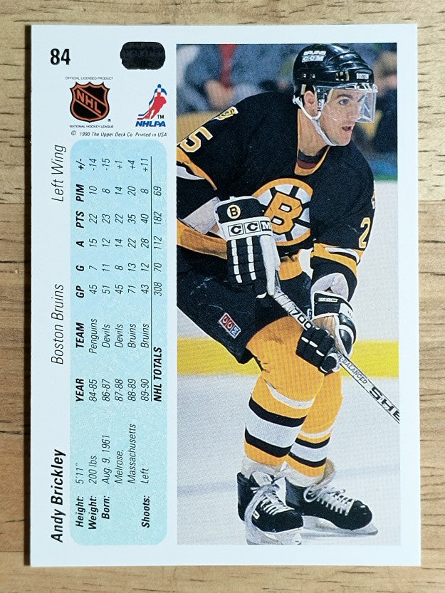 1990-91 Upper Deck #84 Andy Brickley