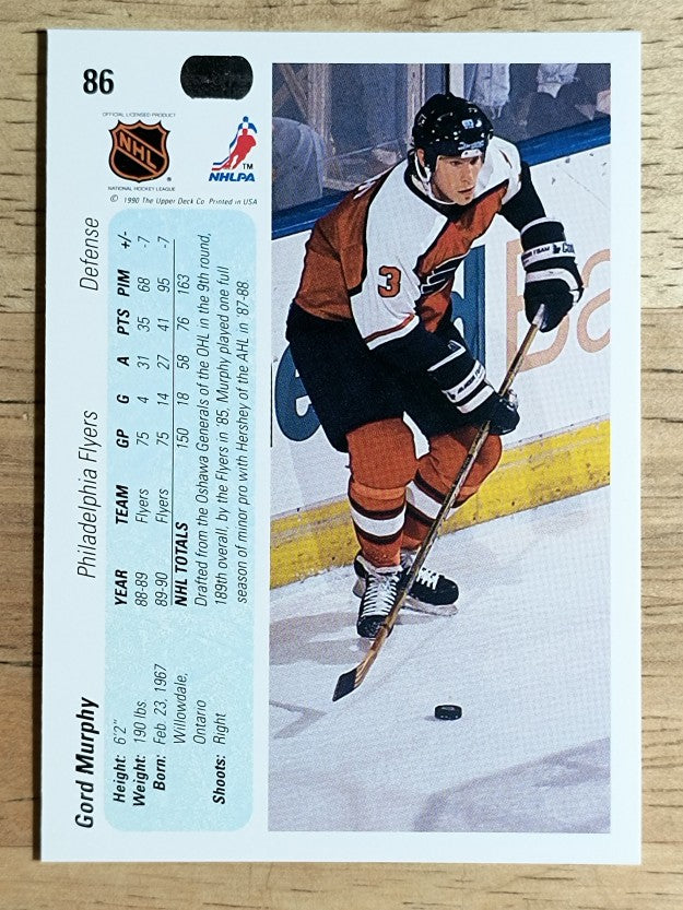 1990-91 Upper Deck #86 Gord Murphy RC