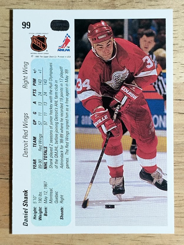 1990-91 Upper Deck #99 Daniel Shank RC