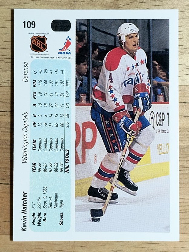1990-91 Upper Deck #109 Kevin Hatcher