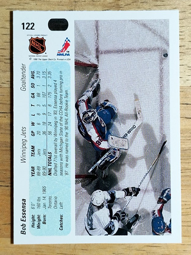 1990-91 Upper Deck #122 Bob Essensa RC