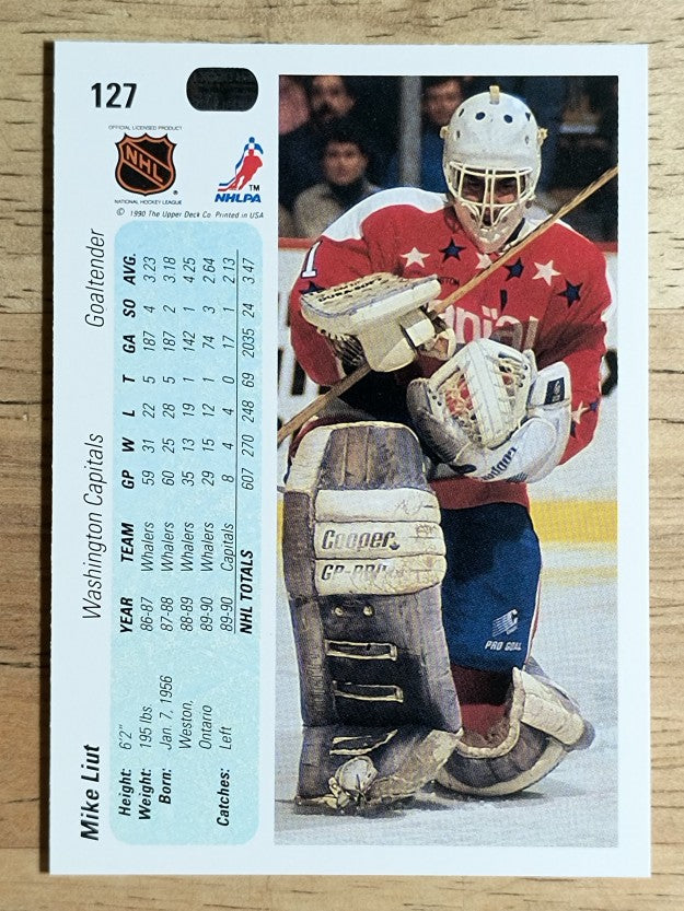 1990-91 Upper Deck #127 Mike Liut