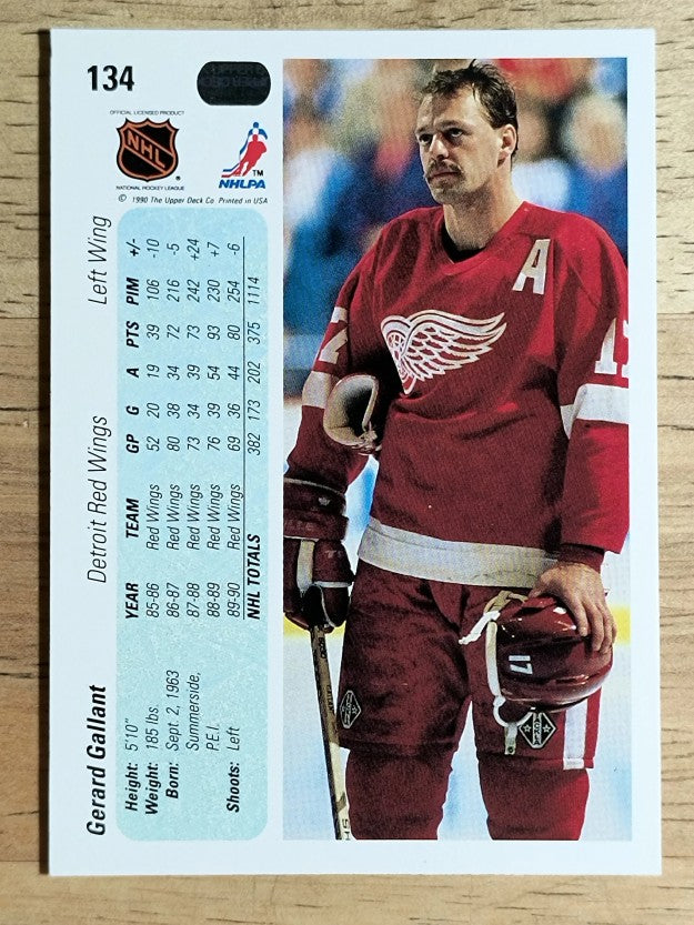 1990-91 Upper Deck #134 Gerard Gallant