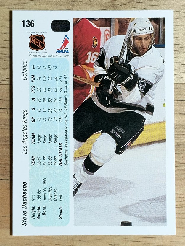 1990-91 Upper Deck #136 Steve Duchesne