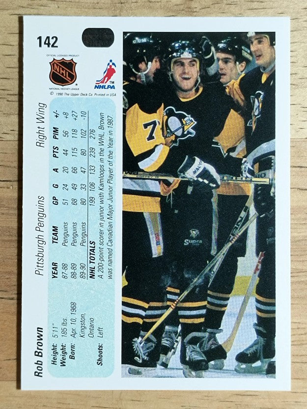 1990-91 Upper Deck #142 Rob Brown
