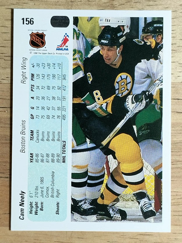 1990-91 Upper Deck #156 Cam Neely