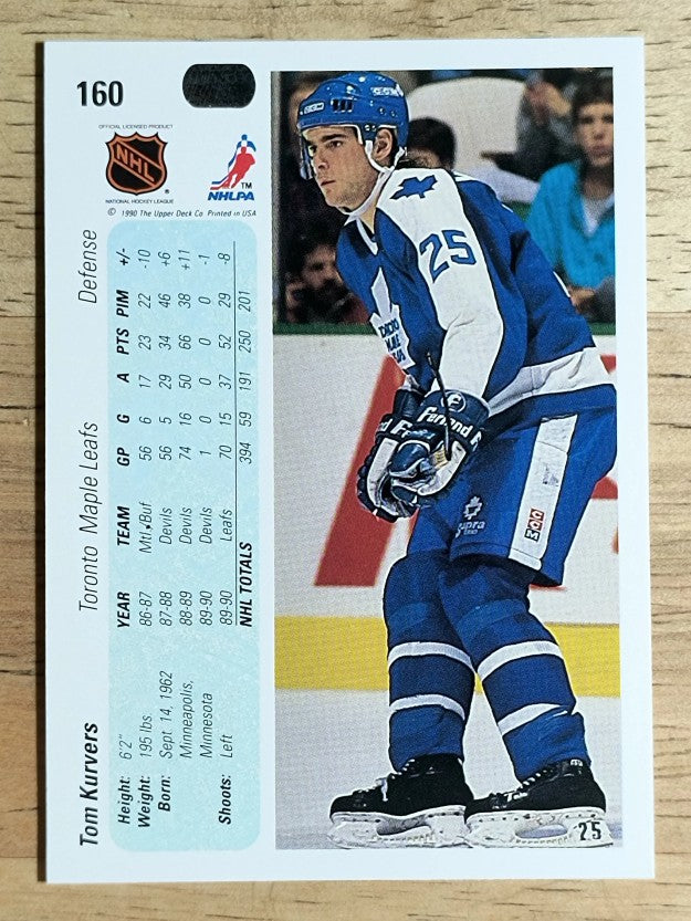 1990-91 Upper Deck #160 Tom Kurvers