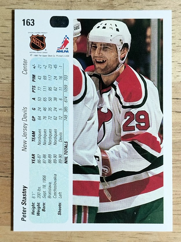 1990-91 Upper Deck #163 Peter Stastny