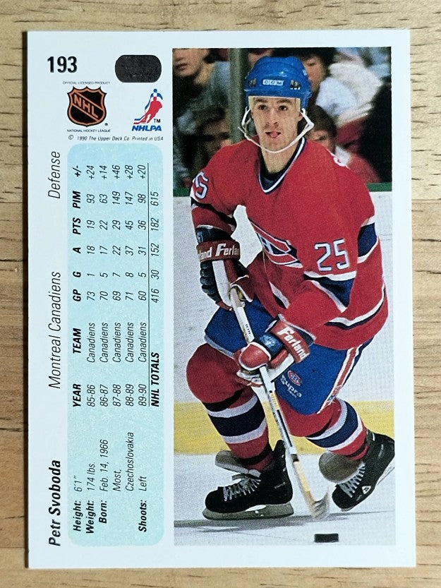 1990-91 Upper Deck #193 Petr Svoboda