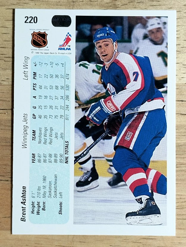 1990-91 Upper Deck #220 Brent Ashton