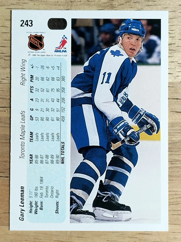 1990-91 Upper Deck #243 Gary Leeman