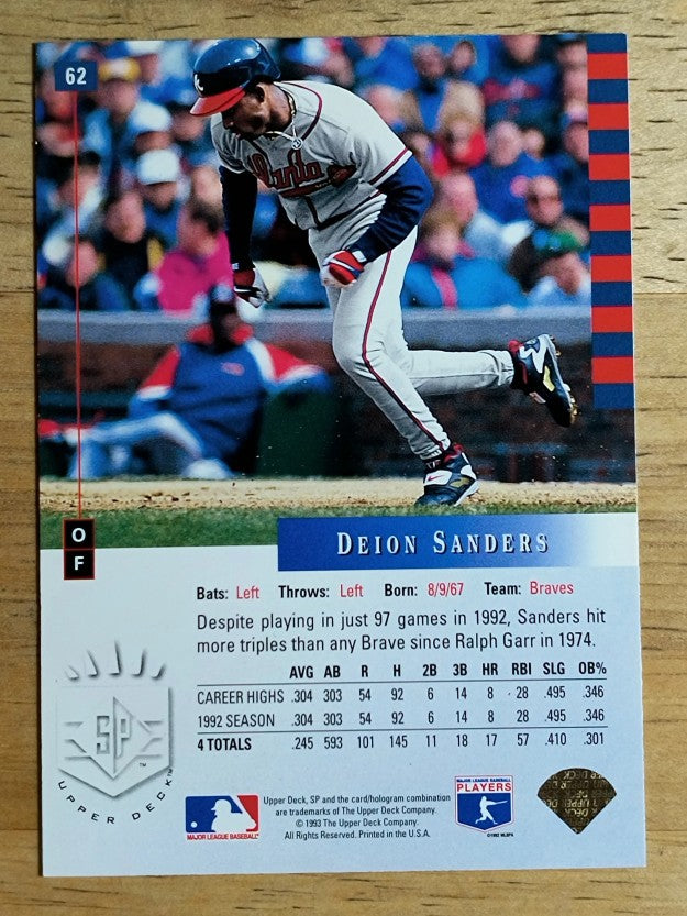 1993 SP #62 Deion Sanders