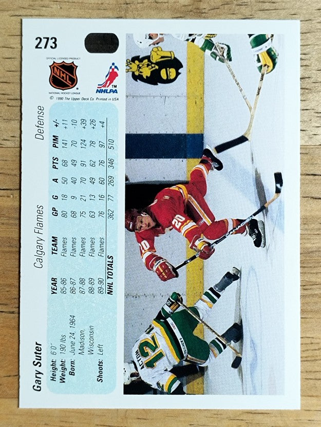 1990-91 Upper Deck #273 Gary Suter