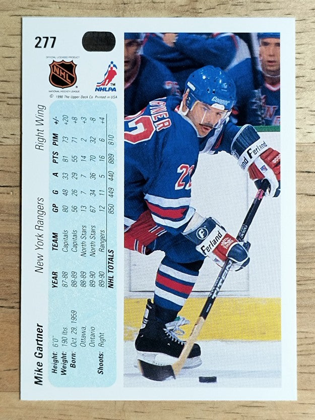 1990-91 Upper Deck #277 Mike Gartner