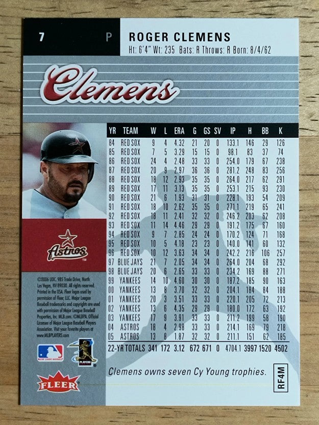 2006 Ultra #7 Roger Clemens