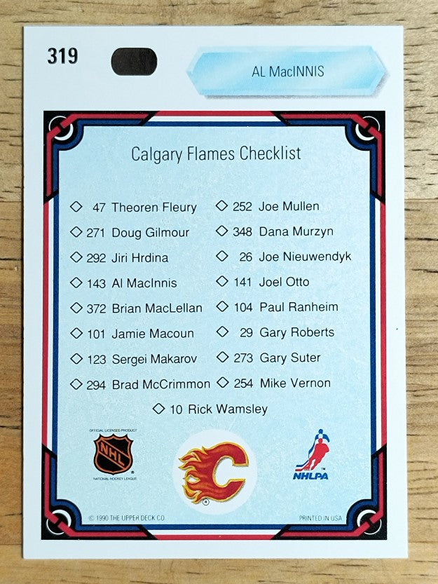 1990-91 Upper Deck #319 Al MacInnis TC