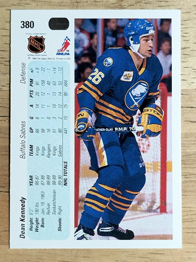 1990-91 Upper Deck #380 Dean Kennedy RC