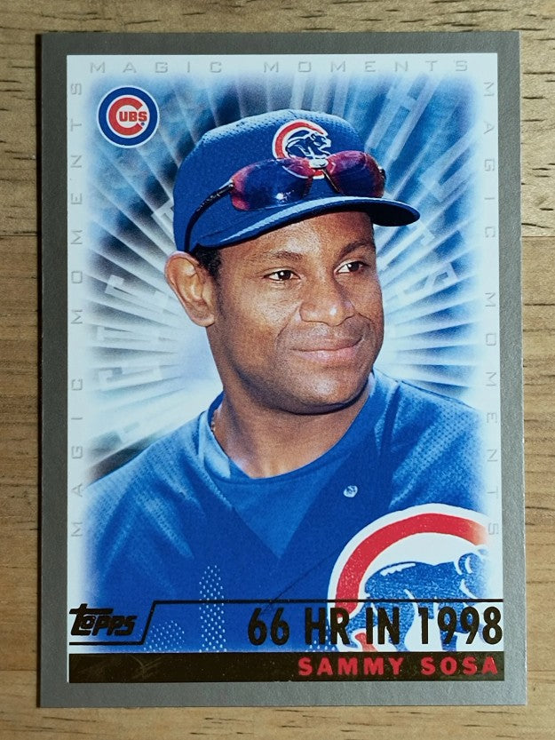 2000 Topps #477B Sammy Sosa MM 66 HR 1998