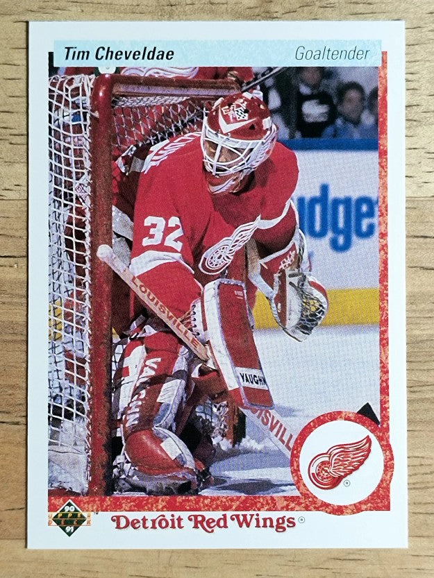 1990-91 Upper Deck #393 Tim Cheveldae RC
