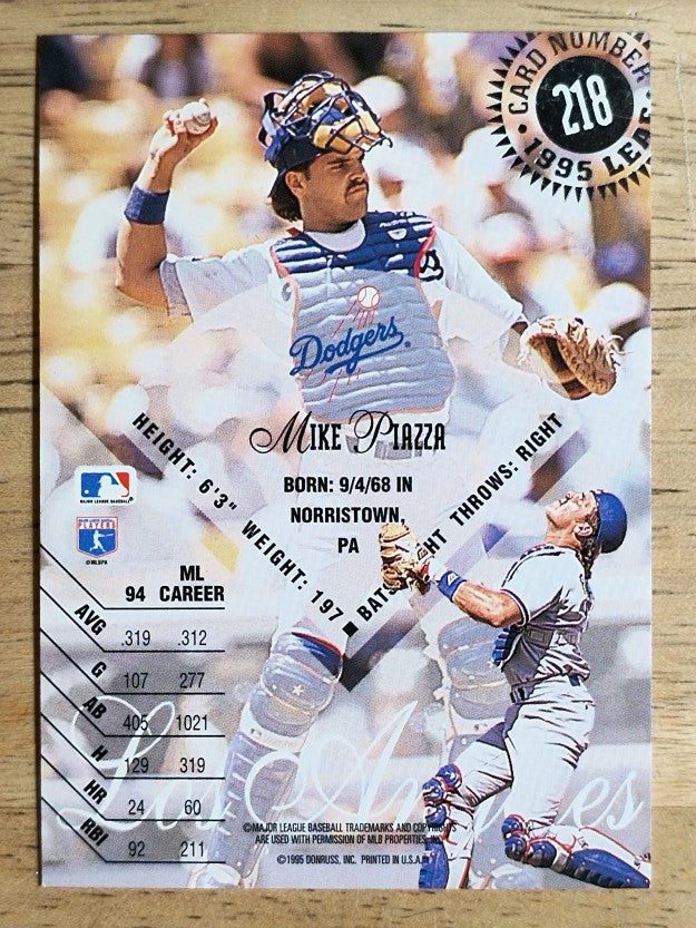 1995 Leaf #218 Mike Piazza